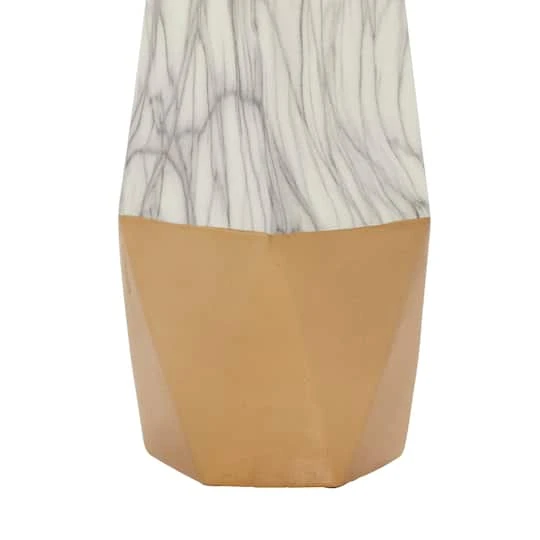 18" Gold Stoneware Contemporary Vase 5 18" Gold Stoneware Contemporary Vase - Image 5