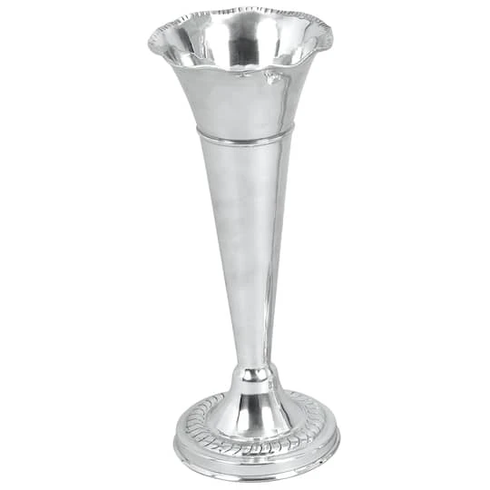 15" Silver Aluminum Traditional Vase 1 15" Silver Aluminum Traditional Vase