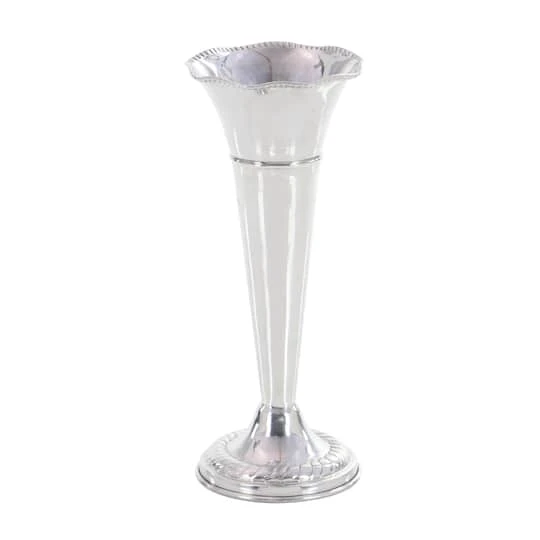 15" Silver Aluminum Traditional Vase 3 15" Silver Aluminum Traditional Vase - Image 3
