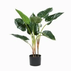 Tall Artificial Anthurium Leaf Plant WMetal Pot For Indoor Decor, 18" -Michaels Shop D404857S 6