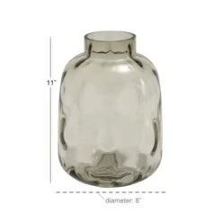 11" Gray Glass Coastal Vase 12 11" Gray Glass Coastal Vase -Michaels Shop D405026S 5