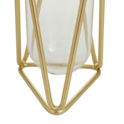 CosmoLiving By Cosmopolitan 9" Gold Modern Iron Vase Set 16 CosmoLiving By Cosmopolitan 9" Gold Modern Iron Vase Set -Michaels Shop D405031S 6