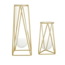CosmoLiving By Cosmopolitan 9" Gold Modern Iron Vase Set 17 CosmoLiving By Cosmopolitan 9" Gold Modern Iron Vase Set -Michaels Shop D405031S 7