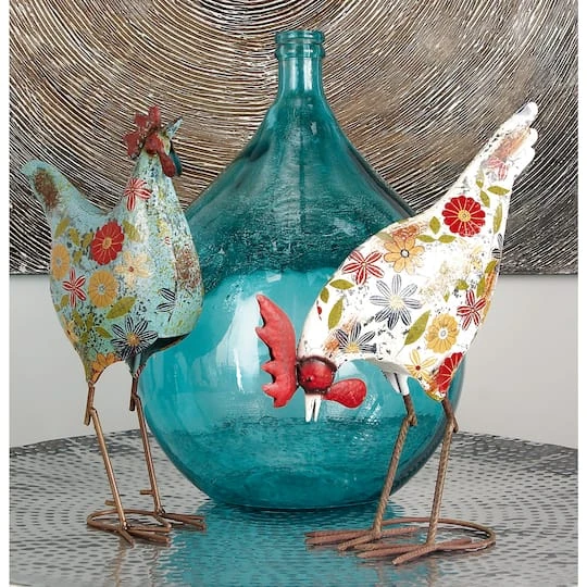 22" Turquoise Coastal Glass Vase 5 22" Turquoise Coastal Glass Vase - Image 5