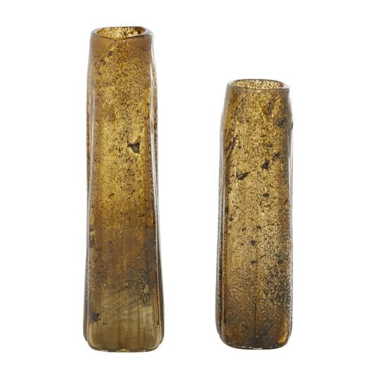 Brown Contemporary Glass Vase Set 7 Brown Contemporary Glass Vase Set - Image 7