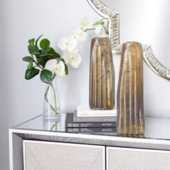 Brown Contemporary Glass Vase Set 17 Brown Contemporary Glass Vase Set -Michaels Shop D405044S 8