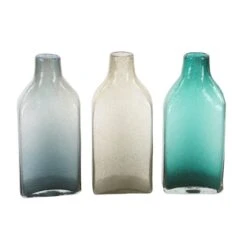 CosmoLiving By Cosmopolitan Multi Colored Coastal Glass Vase Set -Michaels Shop D405048S 5