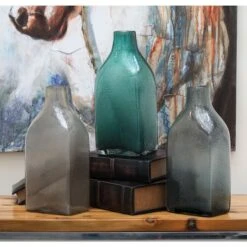 CosmoLiving By Cosmopolitan Multi Colored Coastal Glass Vase Set -Michaels Shop D405048S 9