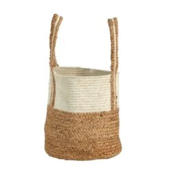 14'' Natural Cotton & Jute Boho Chic Basket Planter -Michaels Shop D478448S 4