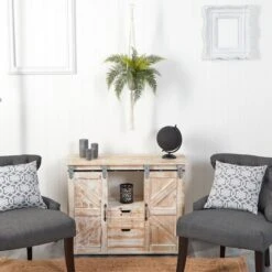 25" Fern Hanging Artificial Plant In Decorative Basket -Michaels Shop D478479S 4