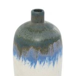 White Ceramic Contemporary Vase, 13" X 6" X 6" -Michaels Shop D489989S 4