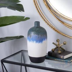 White Ceramic Contemporary Vase, 13" X 6" X 6" -Michaels Shop D489989S 6