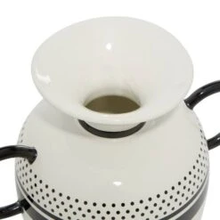 White Ceramic Eclectic Vase, 6" X 8" X 6" 11 White Ceramic Eclectic Vase, 6" X 8" X 6" -Michaels Shop D489996S 3