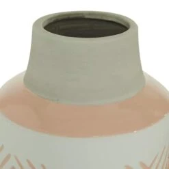 Set Of 2 White Stoneware Farmhouse Vase, 7.5", 9.75" 13 Set Of 2 White Stoneware Farmhouse Vase, 7.5", 9.75" -Michaels Shop D490003S 5