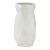 CosmoLiving By Cosmopolitan White Ceramic Modern Vase, 12" X 6" X 6"