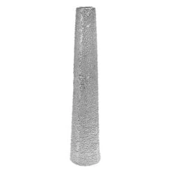 Silver Ceramic Glam Vase, 40" X 8" X 8" 6 Silver Ceramic Glam Vase, 40" X 8" X 8" -Michaels Shop D490022S 1 1