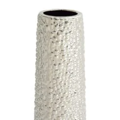 Silver Ceramic Glam Vase, 40" X 8" X 8" 7 Silver Ceramic Glam Vase, 40" X 8" X 8" -Michaels Shop D490022S 2