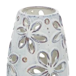 Set Of 2 White Ceramic Farmhouse Vase 14", 11" -Michaels Shop D490056S 3