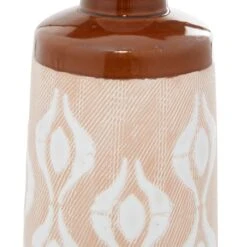 Tan Porcelain Traditional Vase 12" X 5" X 5" -Michaels Shop D490063S 3