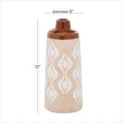 Tan Porcelain Traditional Vase 12" X 5" X 5" -Michaels Shop D490063S 6