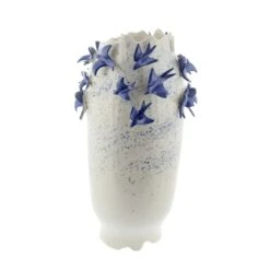 White Ceramic Coastal Vase, 18" X 11" X 11" -Michaels Shop D490067S 2
