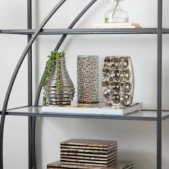 Set Of 3 Silver Ceramic Glam Vase, 8" X 5" 27 Set Of 3 Silver Ceramic Glam Vase, 8" X 5" -Michaels Shop D490087S 13