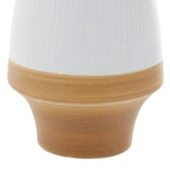 Tan Ceramic Coastal Style Vase, 13" X 9" X 9" -Michaels Shop D492379S 5