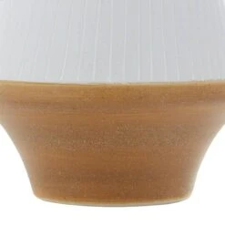 Tan Ceramic Coastal Style Vase, 10" X 7" X 7" -Michaels Shop D492398S 5