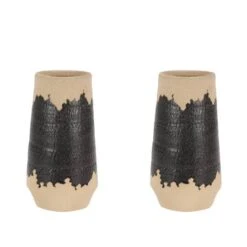 Set Of 2 Black Porcelain Contemporary Vase, 7" X 12" 18 Set Of 2 Black Porcelain Contemporary Vase, 7" X 12" -Michaels Shop D492399S 8