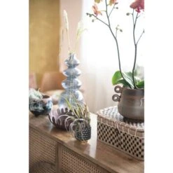 Hello Honey® 14.25" Contemporary Glass Flower Vase -Michaels Shop D493324S 4