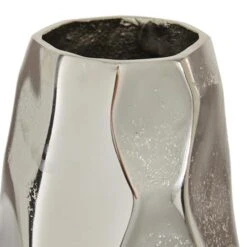 Silver Aluminum Contemporary Vase, 15" X 7" X 7" -Michaels Shop D494160S 3