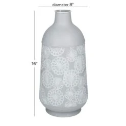 16" Gray Iron French Country Vase -Michaels Shop D494172S 6