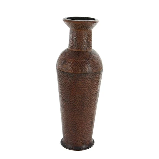 Set Of 3 Brown Metal Traditional Vase, 50", 35", 26" 4 Set Of 3 Brown Metal Traditional Vase, 50", 35", 26" - Image 4