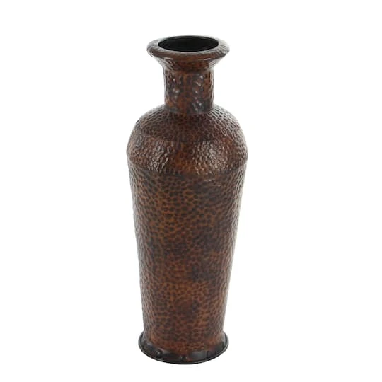 Set Of 3 Brown Metal Traditional Vase, 50", 35", 26" 5 Set Of 3 Brown Metal Traditional Vase, 50", 35", 26" - Image 5