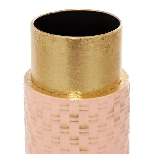 Set Of 2 Bronze Metal Contemporary Vase, 18", 15" 4 Set Of 2 Bronze Metal Contemporary Vase, 18", 15" - Image 4