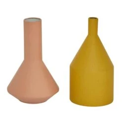 Set Of 2 Multi Colored Metal Rustic Vase, 11.25", 11.5" -Michaels Shop D494202S 2