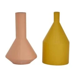 Set Of 2 Multi Colored Metal Rustic Vase, 11.25", 11.5" -Michaels Shop D494202S 6