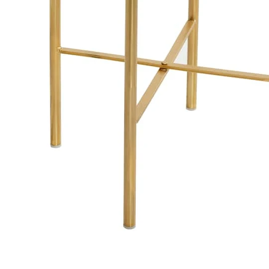 Set Of 2 Gold Metal Contemporary Planter, 39", 46" 7 Set Of 2 Gold Metal Contemporary Planter, 39", 46" - Image 7