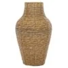 Brown Faux Seagrass Handmade Tall Woven Floor Vase 10" X 10" X 18"