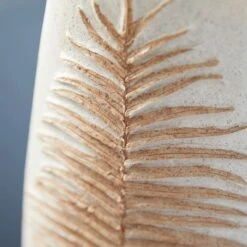 White Polystone Boho Style Vase, 25" X 9" X 8" -Michaels Shop D502654S 5