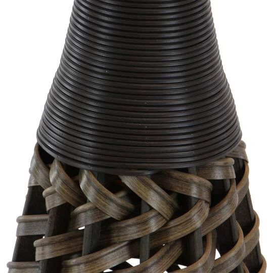 Brown Rattan Coastal Style Vase, 48" X 12" X 12" 4 Brown Rattan Coastal Style Vase, 48" X 12" X 12" - Image 4