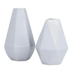 CosmoLiving By Cosmopolitan White Iron Contemporary Vase, 12" X 10" 15 CosmoLiving By Cosmopolitan White Iron Contemporary Vase, 12" X 10" -Michaels Shop D507792S 6