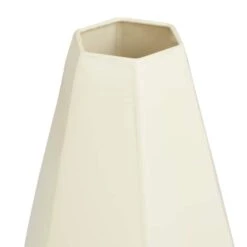CosmoLiving By Cosmopolitan Cream Iron Contemporary Vase, 12" X 10" -Michaels Shop D507798S 3