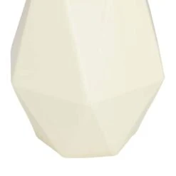 CosmoLiving By Cosmopolitan Cream Iron Contemporary Vase, 12" X 10" -Michaels Shop D507798S 5
