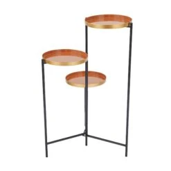 Orange Iron Modern Plantstand, 32" X 22" X 18" -Michaels Shop D508295S 5
