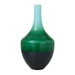 Green Glass Modern Vase, 22" X 12" X 12" 10 Green Glass Modern Vase, 22" X 12" X 12" -Michaels Shop D514264S 2