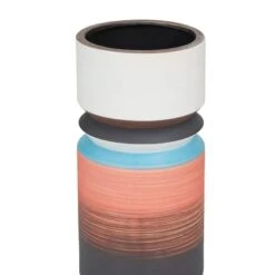 Set Of 2 Multi Stoneware Modern Vase, 14" X 5" X 5" 11 Set Of 2 Multi Stoneware Modern Vase, 14" X 5" X 5" -Michaels Shop D514266S 3