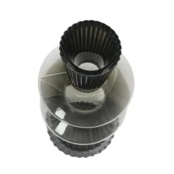 Hello Honey® 10" Clear & Gray Fluted Glass Vase -Michaels Shop D587504S 2