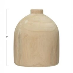 Hello Honey® 9" Decorative Paulownia Wood Vase -Michaels Shop D587944S 5