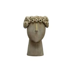 Hello Honey® 6'' Reactive Glaze Stoneware Head Planter